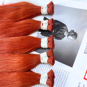 Venta a granel roja Rusia cabello Remy recto, paquetes de cabello humano a granel, extensión de cabello humano remy de Vietnam a granel - Product Image 3