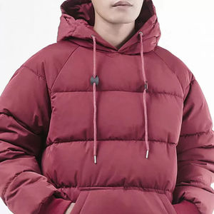 Chaqueta acolchada de hombre de alta calidad con diseño de OEM al por mayor para uso informal en la calle en invierno, chaqueta acolchada personalizada a precio bajo - Product Image 4