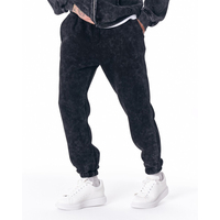 Ensemble de survêtement hiver 2025 XL en coton molletonné épais, style streetwear hip-hop délavé, respirant, avec fermeture éclair et logo – Qualité supérieure