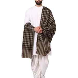 Men Winter <b>Wool</b> Shawl Breathable 300g Elegant Soft Traditional Solid Color Warm <b>Wrap</b> for Office Casual Ethnic Wear - Product Image 4