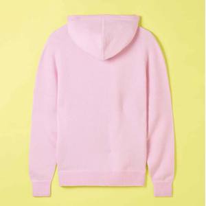 Sweat à capuche uni 100% coton de haute qualité avec fermeture éclair intégrale, logo personnalisé, en molleton bouclette avec impression en relief - Product Image 5