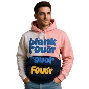 Sweat-shirt à capuche surdimensionné en coton épais 500 GSM pour homme, avec impression 3D en relief, personnalisable avec logo, style streetwear, vierge, par fabricant OEM - Product Image 1