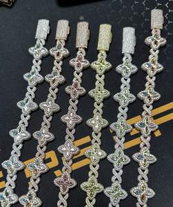 Star Tennis VVS Lab Grown Chain Digital Antique Moissanite Stainless Steel White Gold Diver Classic Waterproof Wholesale Iced - Product Image 5