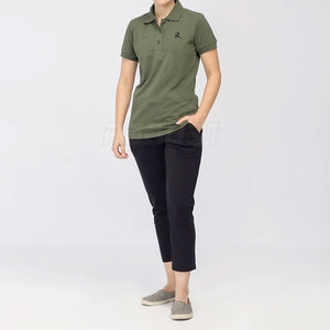 Camiseta de golf de alta calidad para mujer, logotipo personalizado, punto transpirable para Polo para deportes, ropa informal, venta al por mayor, diseño personalizado - Product Image 2