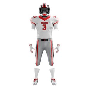 Ensemble de maillots de football américain pour hommes, bleu et jaune, imprimé numérique 16, col en V, manches courtes, anti-humidité, coupe classique - Product Image 5