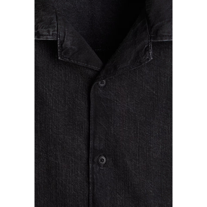 Elegante camisa de vestir informal para hombre, camisas de trabajo ajustadas de manga corta hechas de cómoda mezcla de algodón de Bangladesh OEM/ODM a granel - Product Image 5