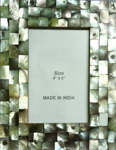 Handmade Luxury Mother of Pearl <b>Photo</b> <b>Frame</b> Elegant Shell Inlay Indian Artisan Wall Decor Gift - Product Image 4