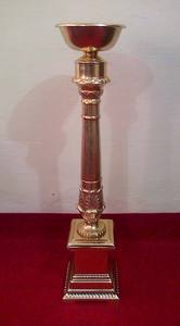 OMKAAR Chandelier de mariage fait à la main en argent à 9 lumières, support en métal et aluminium à 2 niveaux, décoration de bougie élégante, modèle spécial 4577 - Product Image 6