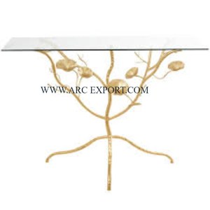 Table console de style fantaisie Tendance Nouveau modèle Table console de salon Table console en métal plaqué or Prix le plus bas - Product Image 6