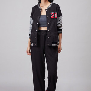 Outdoor Use <b>Lightweight</b> Letterman <b>Jacket</b> Premium Quality Wholesale Price Casual <b>Women</b> Letterman <b>Jacket</b> - Product Image 4