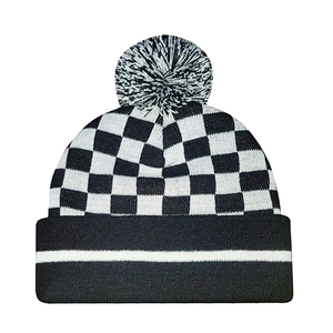 Wholesale Digital Printing 100% Acrylic Customizable High Quality Knitted Warm Winter Beanie <b>Caps</b> - Product Image 5