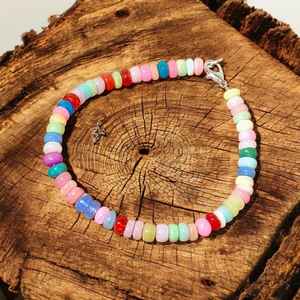 Rainbow Ethiopian Opal <b>Bracelet</b> 6-8mm Smooth Gemstone <b>Beads</b> Trendy Handmade Jewelry for Women 2025 Global Style Pick - Product Image 4