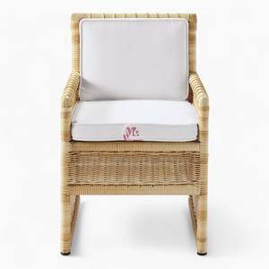 Woven Rattan Lounge <b>Chair</b> Rattan with <b>Cushion</b> Arm <b>Chair</b> Rattan <b>Chair</b> for Living Room Furniture Made in Vietnam - Product Image 2