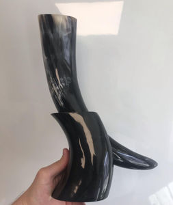 Venta caliente estilo vikingo Medieval beber cuerno conjunto genuino cuerno de buey con soporte exportación calidad artesanías naturales - Product Image 6