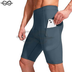 Premium ODM OEM Impresión personalizada Los mejores pantalones cortos para ciclismo y motociclista Pantalones cortos de montar de alto rendimiento Bolsillos Hombres Mujeres - Product Image 2