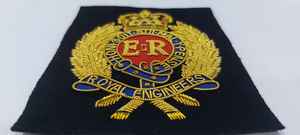 Insignias Bordadas a Mano con Hilo Metálico WOK ER Royal Engineer, Emblemas y Parches Personalizados con Detalles de Alta Calidad y Acabado Duradero - Product Image 3
