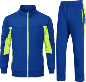 Survêtement noir pour homme Elite |   Combinaison d'entraînement personnalisée à rayures jaunes en chevron |   Ensemble d'équipe : short zippé, pantalon de jogging et veste de sport - Product Image 2