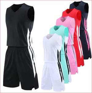 Vente en gros sur mesure pas cher 100% tissus en polyester logo de haute qualité pour hommes ensemble de maillots uniformes de basket-ball réversibles sublimés - Product Image 1
