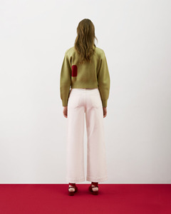 Jeans de Mezclilla Tejida Oscura 100% Algodón para Mujer, de Alta Calidad, Cintura Media, Corte Recto, Casuales, para Invierno, Impermeables y Transpirables - Product Image 4