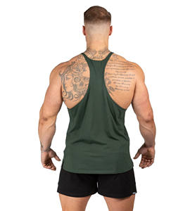 Dernière conception de débardeur de gymnastique en bambou personnalisé pour hommes Fitness Running Sports Wear Workout Stringer Quick Dry Activewear Gilet pour hommes - Product Image 2