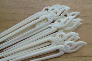 Pasador de Pelo de Hueso de Búfalo 100% de la Mejor Calidad, Palillo de Pelo Moderno y Lujoso Hecho a Mano para Mujer, Pulido para Peinar Cabello Largo - Product Image 5