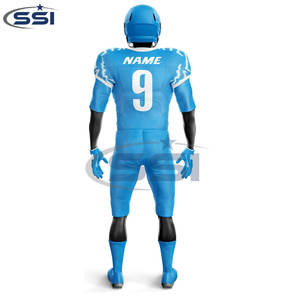 Uniforme de Fútbol Americano Personalizado al por Mayor, 100% Poliéster, Impresión por Serigrafía, Transpirable, para Hombres Adultos - Product Image 6