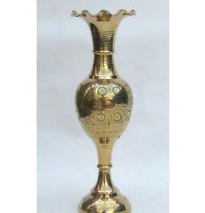 Vase à fleurs moderne en métal antique à vendre Vase à fleurs fantaisie en laiton personnalisé Vase à fleurs moderne cadeaux décoratifs - Product Image 2