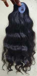 16 pouces d'extensions de cheveux indiens Remy soyeux droits simple donneur machine double trame faisceaux - Product Image 3