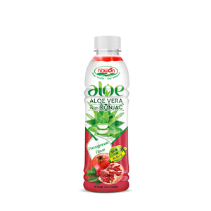 Jugo de Aloe Vera con Sabor a Granada, Prebiótico, Esterilizado, 500 ml, Puré, Muestra Gratuita, Fabricante Mayorista OEM ODM, Vietnam - Product Image 1