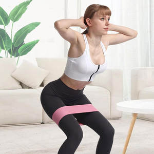 Bandas de cadera de tela al por mayor bucles de resistencia antideslizantes para ejercicio de gimnasio sentadillas glúteos entrenamiento - Product Image 3