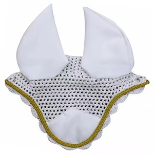 Proveedor ecuestre de alta calidad, productos personalizados para montar a caballo, velos de mosca equina, gorro de oreja de ganchillo suave para carreras de caballos - Product Image 5