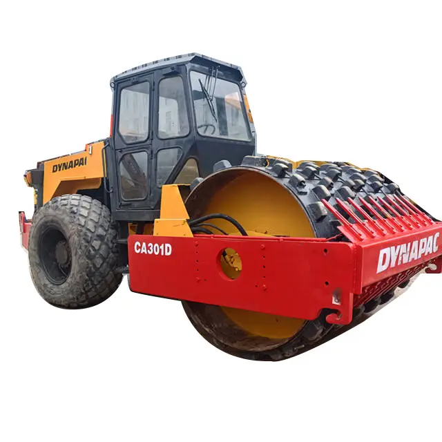 Affordable High Quality Secondhand Double Drum Roller CA301D Dynapac 10-Ton Road Rollers Second Hand Construction Machinery