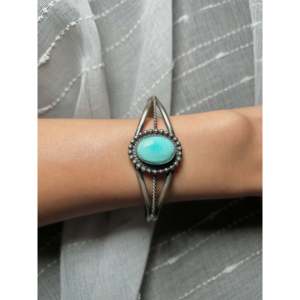 Navajo Handmade New Lander & Sterling <b>Silver</b> Fashion <b>Cuff</b> <b>Bracelet</b> - Product Image 5