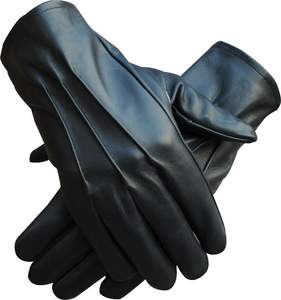 Meilleure vente Gants d'hiver en cuir de qualité supérieure pour hommes durables, doux et naturels, blancs avec motif de sécurité imperméable pour la conduite en extérieur - Product Image 4