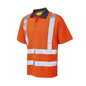Custom Men <b>High</b> Visibility Polo <b>T</b> <b>Shirts</b> Hi Viz <b>Vis</b> Reflective Outdoor Safety Breathable Worker Wear Polo <b>Shirt</b> - Product Image 6