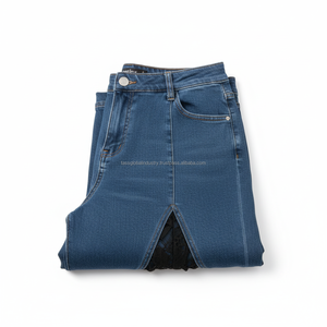 Jean évasé taille haute en dentelle patchwork pour femme, coupe cloche sexy évidée, style streetwear, grandes tailles, personnalisable – Nouvelle collection - Product Image 5