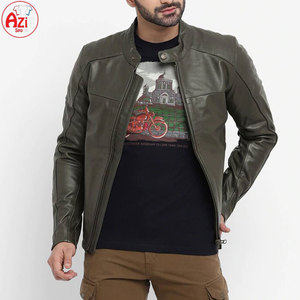 High Quality Customized <b>Winter</b> <b>Leather</b> <b>Jacket</b> with Stand Collar and Front Logo Eco-Friendly Windproof Breathable for Men - Product Image 4
