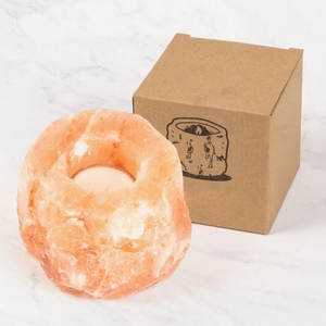 Bougeoir au sel de l'Himalaya de qualité supérieure emballage personnalisé à bas prix fabriqué par des grossistes en artisanat naturel - Product Image 1