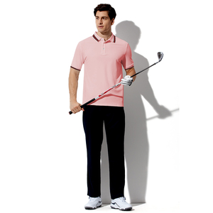 เสื้อโปโลสำหรับผู้ชายเสื้อกอล์ฟลำลองเสื้อโปโลถักใส่สบายออกแบบโลโก้ได้ตามต้องการ - Product Image 6