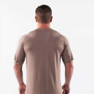 Venta al por mayor de corte raglán de manga corta Camiseta de los hombres último diseño de cuello redondo de hombro caído 260 gramos OEM fabricado figura de estrella - Product Image 2