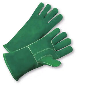Guantes de Soldadura Reforzados de Cuero Vacuno, Resistentes a la Abrasión, al Calor y al Fuego, para Construcción, Barbacoa - Product Image 3
