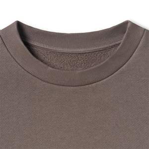 100% coton impression en relief sweats pour hommes haute qualité plaine polaire col rond à capuche Jersey hiver sweat - Product Image 3