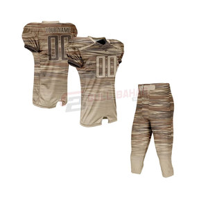 Conjunto de Uniforme de Fútbol Americano Personalizado, Jersey y Pantalones Duraderos, Totalmente Personalizables, Uniforme de Fútbol Corto 100% Poliéster con Transferencia Térmica - Product Image 1