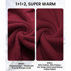 Sweat-shirts à capuche pour hommes en molleton 100% coton de haute qualité, molleton intégral, broderie et impression sérigraphique personnalisées - Product Image 3