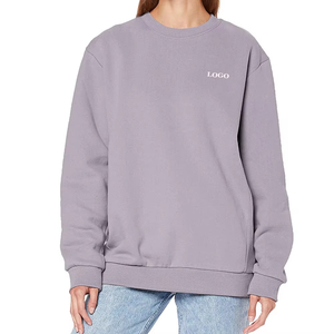 Sudadera de manga larga de alta calidad con logotipo personalizado para mujer, ropa informal de último diseño, sudaderas con capucha con hombros caídos para mujer - Product Image 5