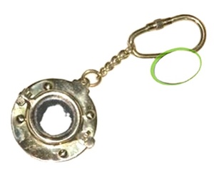 พวงกุญแจแว่นขยายทองเหลืองออกแบบและการเดินเรือ - Product Image 1