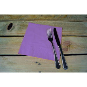 Tovaglioli Viola 40x40cm a 2 Veli 50 Pezzi 24 Confezioni B2B - Product Image 1