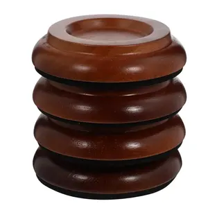 4 Pcs Protecteur de sol en bois dur Insonorisé Isolation des pieds pour piano Instrument de musique Tapis de protection - Product Image 1