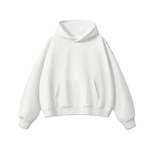 OEM Custom Logo Embroidery 500g Heavyweight Fleece Hoodie <b>Men's</b> <b>Cross</b> Border Loose Fit Hip Hop Sweatshirt Hoodie - Product Image 1