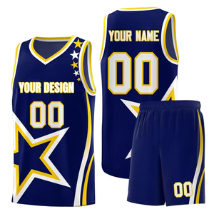 Vente en gros de maillots et shorts de basket-ball personnalisés Impression par sublimation colorée Uniforme d'équipe respirant et durable à séchage rapide - Product Image 2